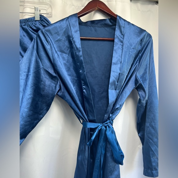 Satin Robe 2pc Set - Picture 11 of 14